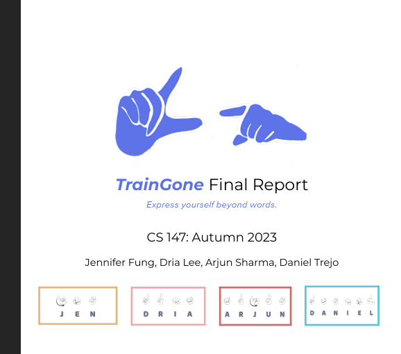 TrainGone Final Report cover